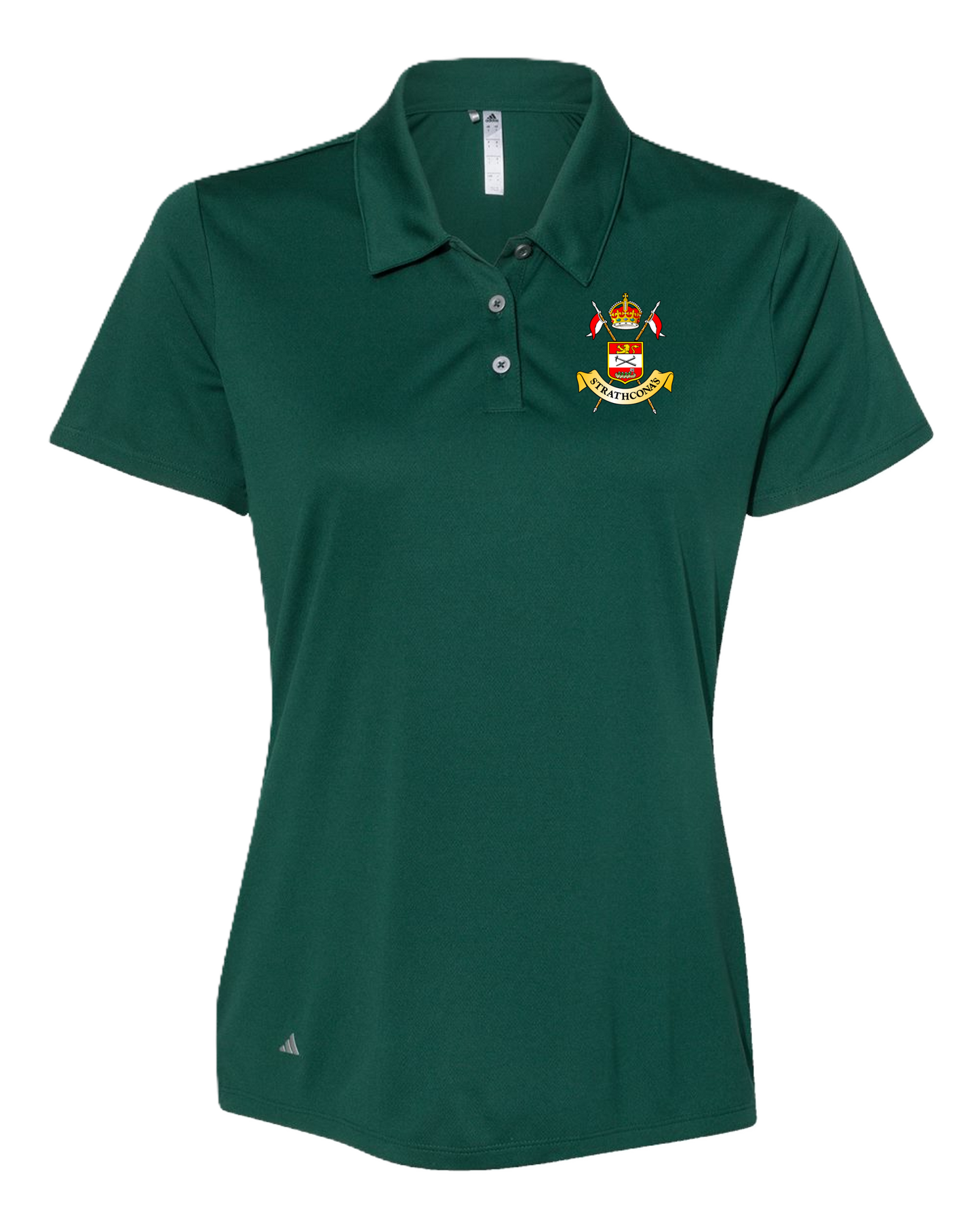 Adidas Women's Performance Polo w/ Crossed Lances Crest Edmonton Chapter