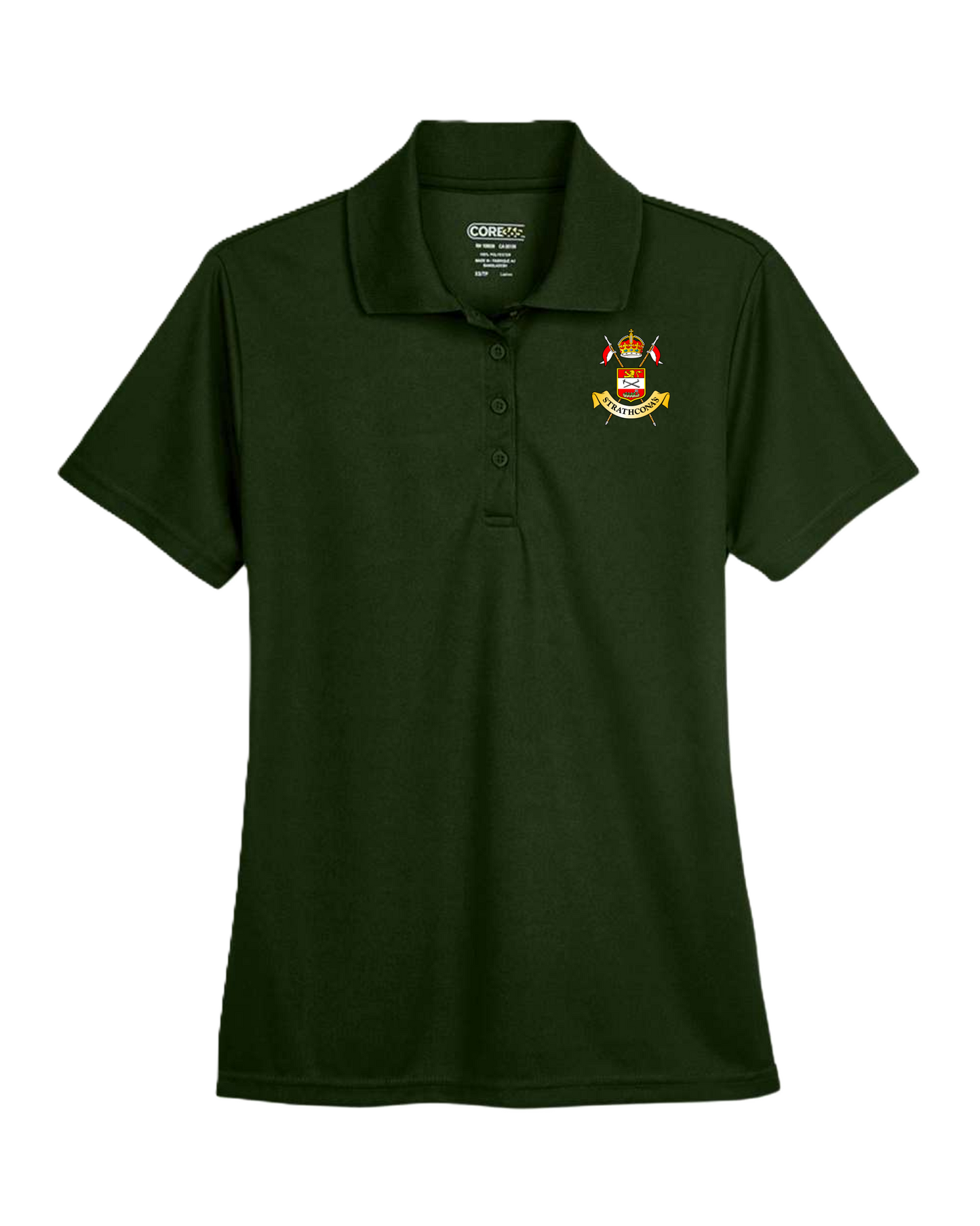 Women's Origin Performance Piqué Polo w/ Crossed Lances Crest Edmonton Chapter