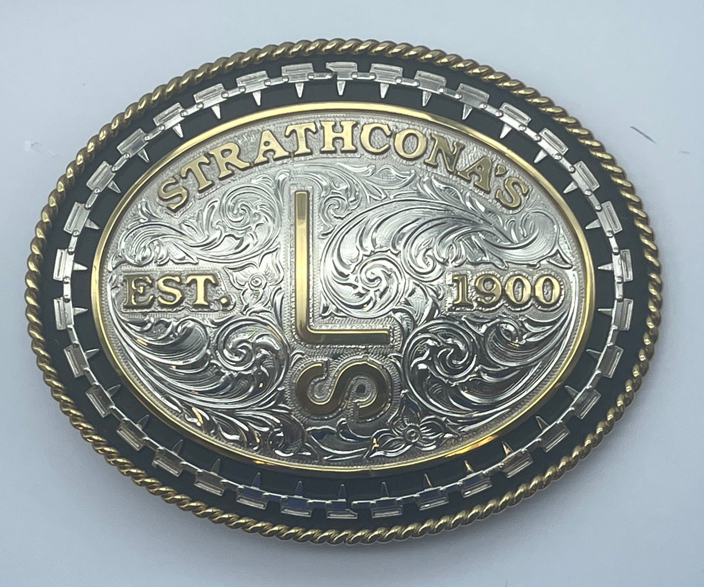 LS Solid Silver Belt Buckle