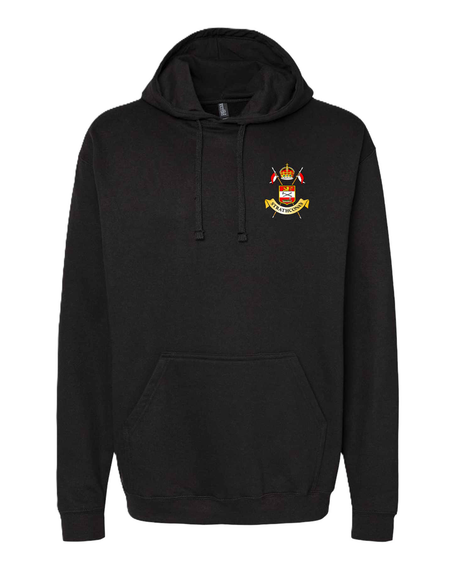 Unisex Pullover Hoodie with Crossed Lances Crest