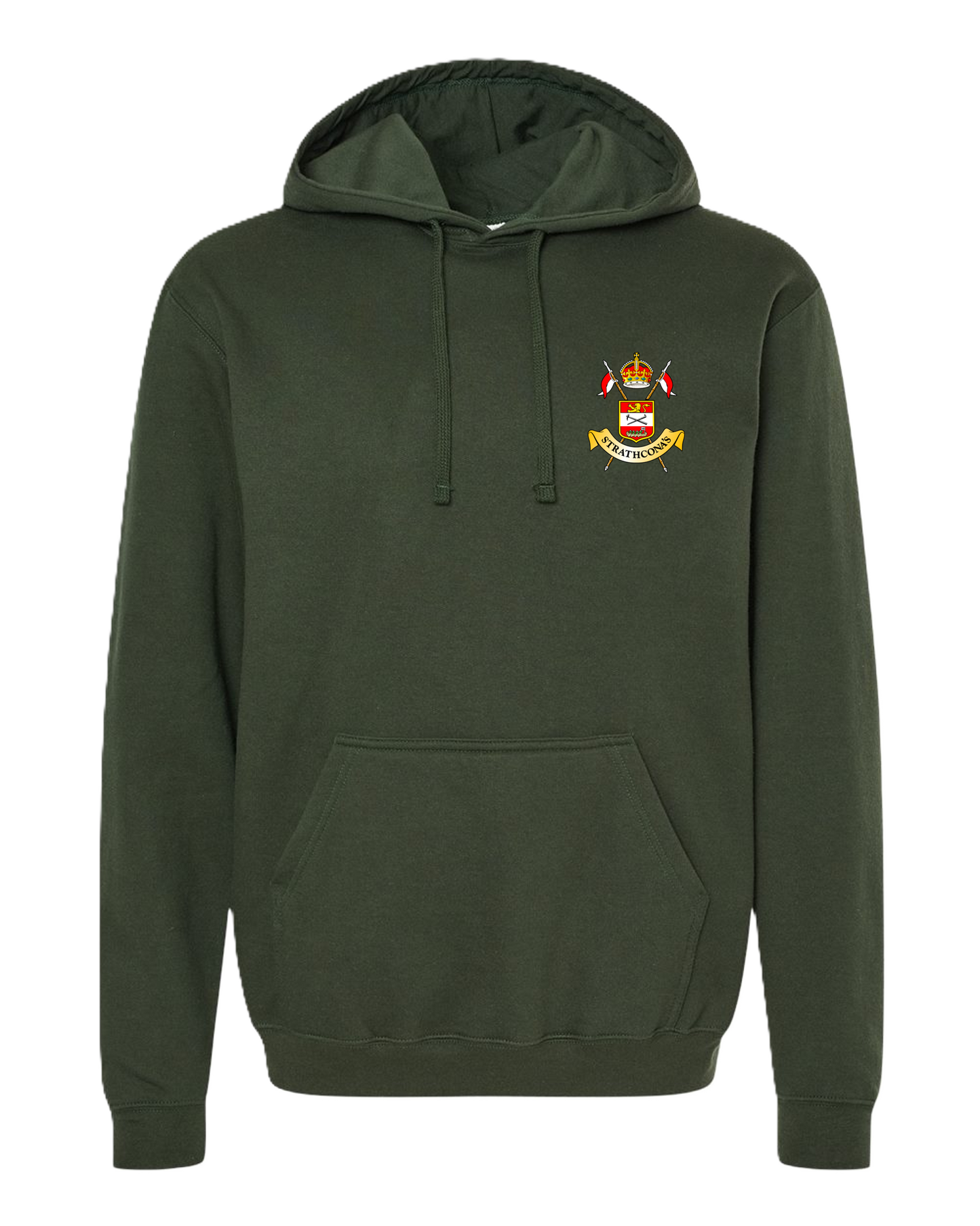 Unisex Pullover Hoodie with Crossed Lances Crest