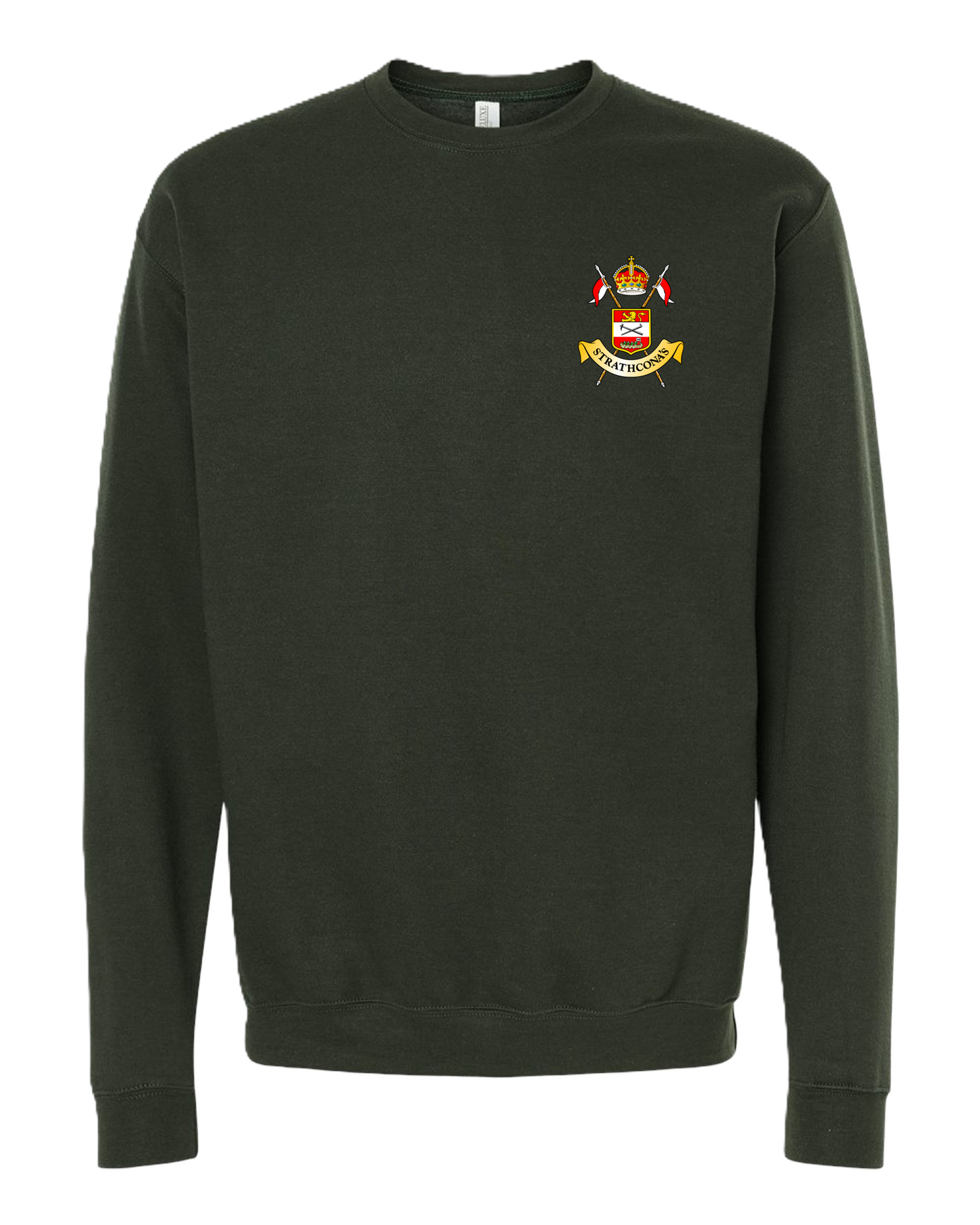 Unisex Crewneck Fleece w/ Crossed Lances Crest
