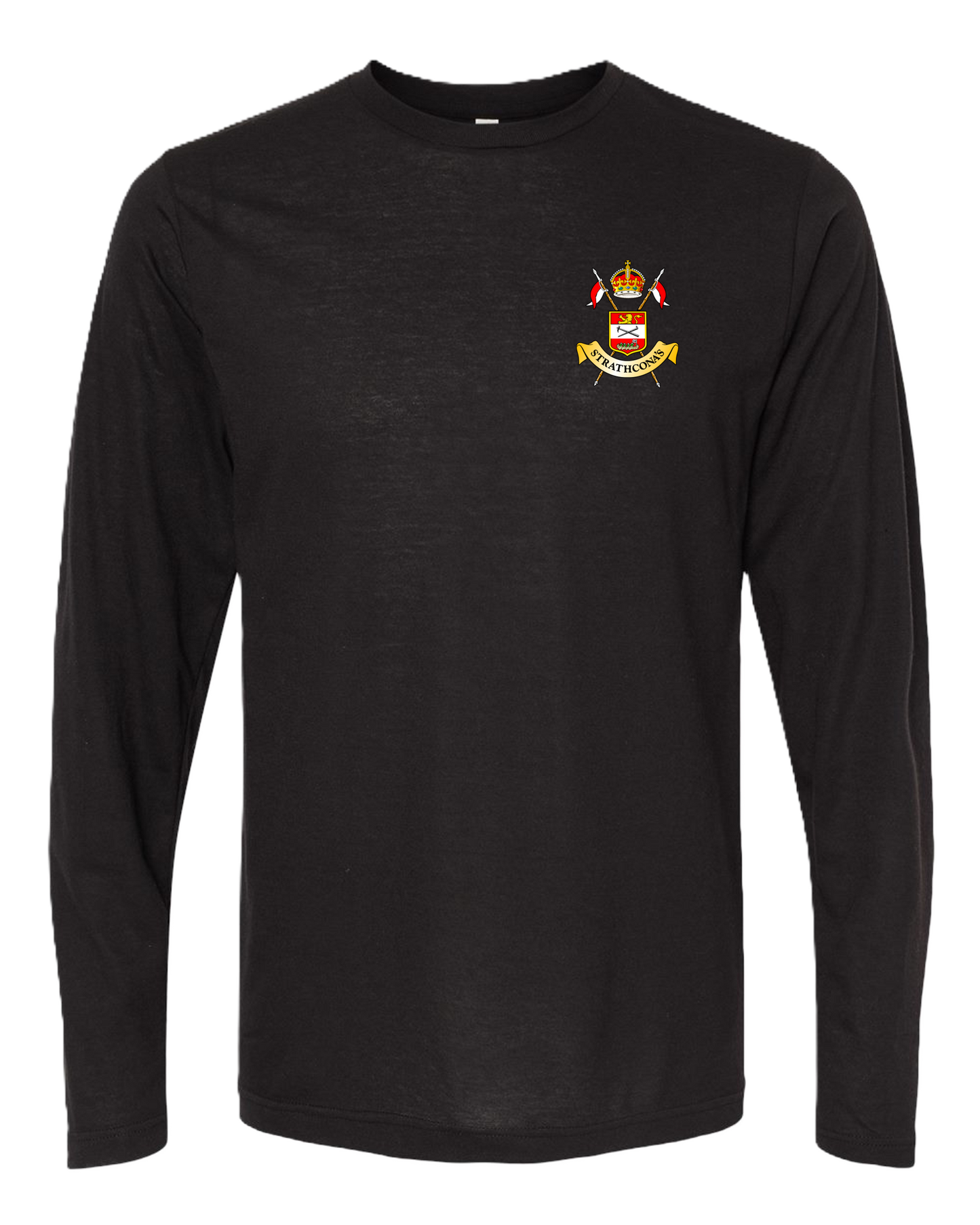 Poly-Blend Long Sleeve TShirt w/Crossed Lances Crest