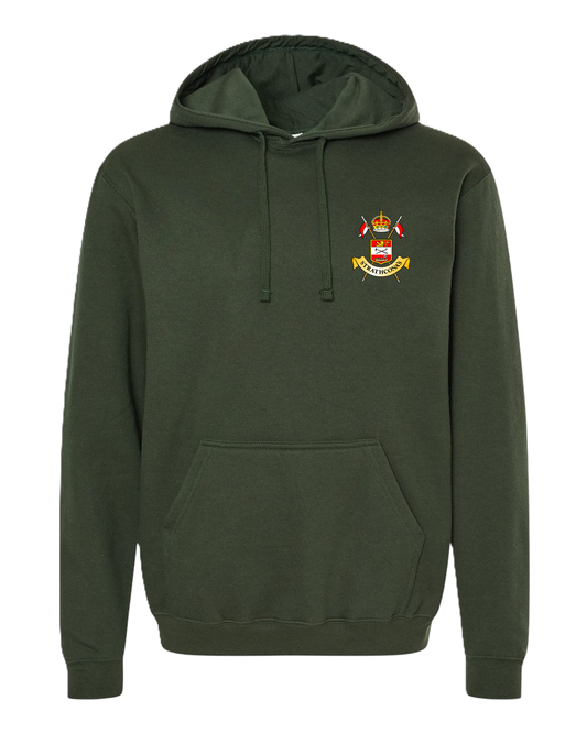 Unisex Pullover Hoodie with Crossed Lances Crest