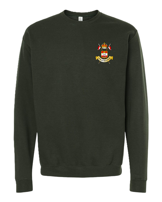 Unisex Crewneck Fleece w/ Crossed Lances Crest