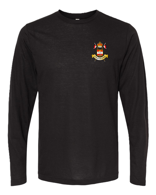 Poly-Blend Long Sleeve TShirt w/Crossed Lances Crest